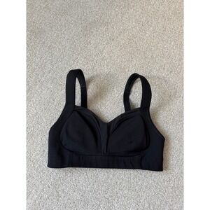 Lululemon Sports Bra 34C Ta Ta Tamer Black Adjustable Straps High Impact
